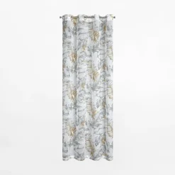 Zasłona na przelotkach srebrno-szara LAYLA 140x250 cm