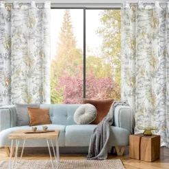 Zasłona na przelotkach srebrno-szara LAYLA 140x250 cm