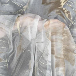 Zasłona na przelotkach srebrno-szara LAYLA 140x250 cm