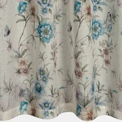 Zasłona na przelotkach w kwiaty IVY 140x250 cm