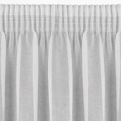 Zasłona na taśmie biało-stalowa GLORI 140x270 cm