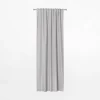 Zasłona na taśmie jasnoszara NUIT 135x260 cm