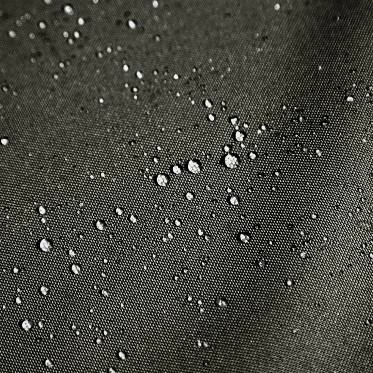 Zasłona na taras z szelkami na rzepy grafitowa GARDEN 155x220 cm