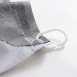 Zasłona prysznicowa czarno-biało ROSA 180x180 cm