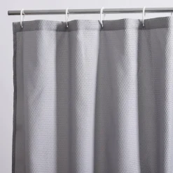 Zasłona prysznicowa szara CASILDA 180x180 cm