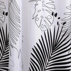Zasłona prysznicowa w czarne liście ROSA 180x180 cm