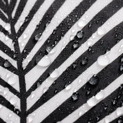 Zasłona prysznicowa w czarne liście ROSA 180x180 cm