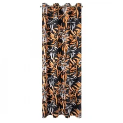 Zasłona welurowa czarno-ruda Pierre Cardin ZOJA 140x250 cm