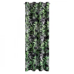 Zasłona welurowa czarno-zielona Pierre Cardin ZOJA 140x250 cm