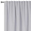Zasłona z taśmą blackout szara ECLIPSE 140x260 cm