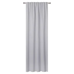 Zasłona z taśmą blackout szara ECLIPSE 140x260 cm