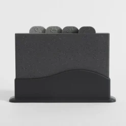 Zestaw 4 desek do krojenia na stojaku 27x18,5 cm