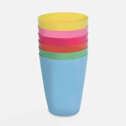 Zestaw 6 kubków plastikowych 270 ml