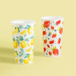 Zestaw 2 kubków plastikowych 650 ml