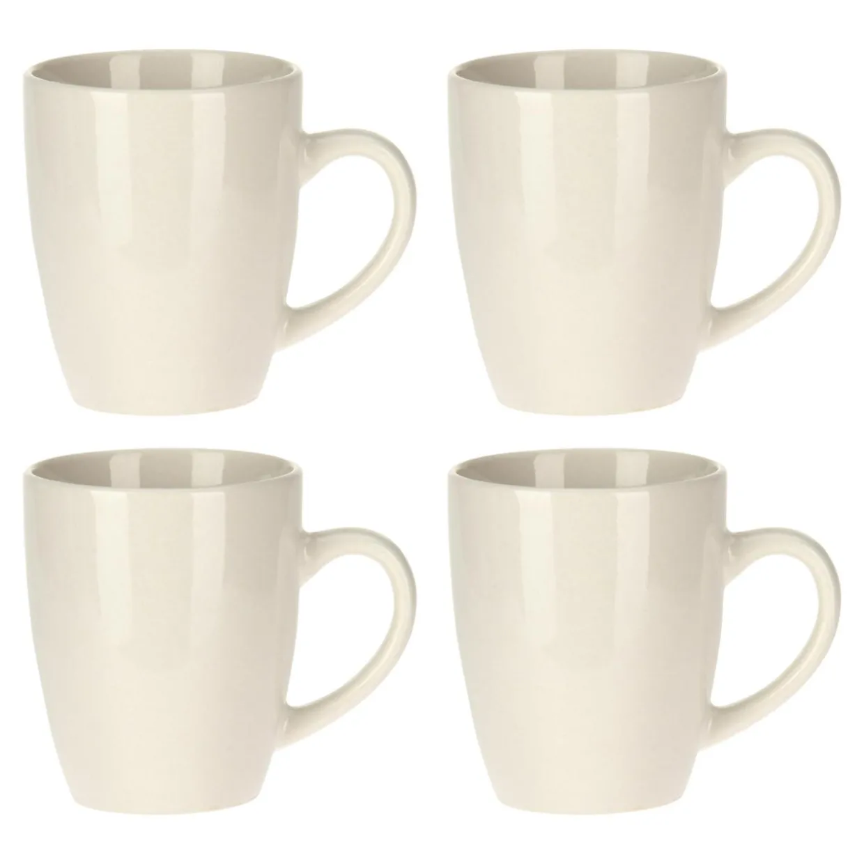 Zestaw 4 kubków porcelanowych 200 ml