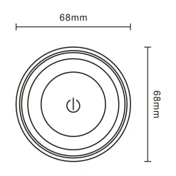 Zestaw 2 lampek LED RGB białych z pilotem