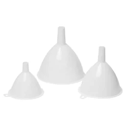 Zestaw 3 lejków kuchennych białych