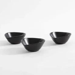 Zestaw 3 miseczek do serwowania CZARNA ŁEZKA 130 ml
