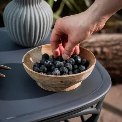 Zestaw 2 misek z drewna mango 16,5 cm