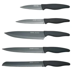 Zestaw 5 noży w bloku grafitowym