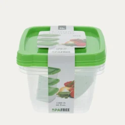 Zestaw 3 pojemników plastikowych 1360 ml