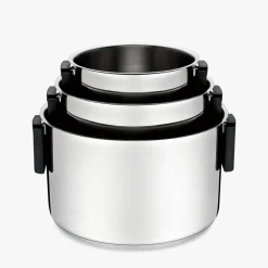 Zestaw 3 stalowych garnków na gaz i indukcję KATO