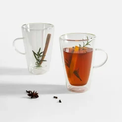 Zestaw 2 szklanek termicznych z podwójną ścianką 400 ml