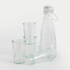 Zestaw 4 szklanek z karafką