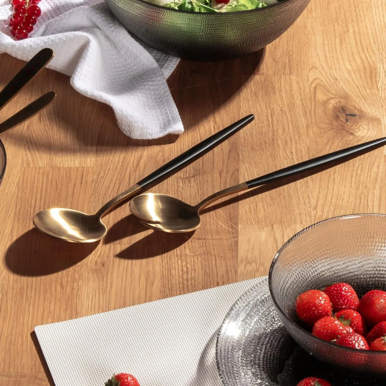 Zestaw 2 łyżek do sałaty GLAM