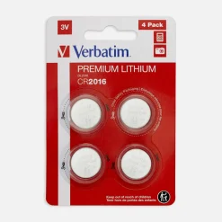 Zestaw baterii litowych 3V VERBATIM CR2016 4 szt.