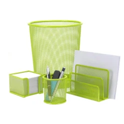 Zestaw biurkowy zieleń, 4 szt.