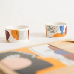 Zestaw do serwowania z talerzem i 2 miseczkami