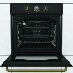 Zestaw GORENJE czarny CLASSICO – piekarnik i płyta gazowa