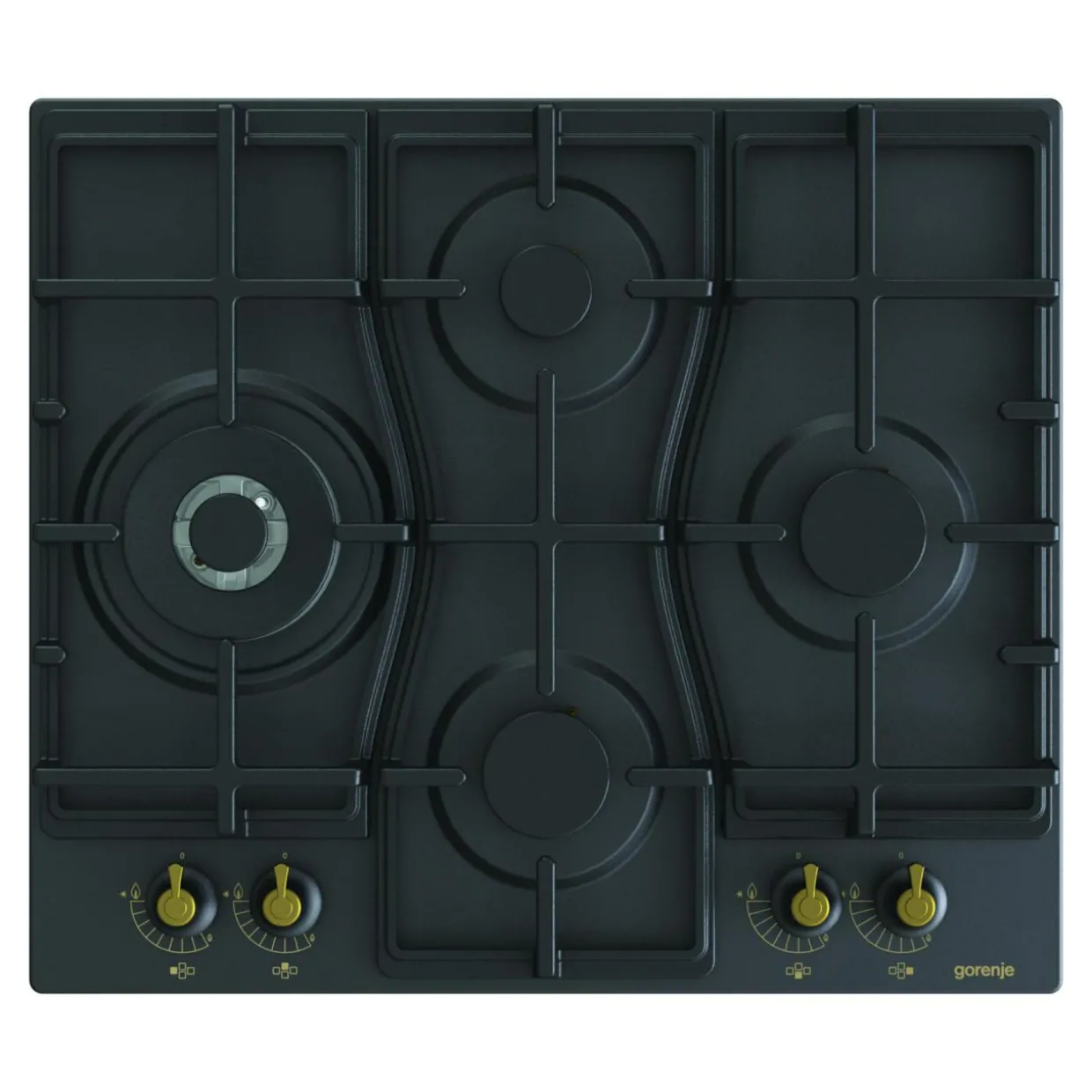 Zestaw GORENJE czarny CLASSICO – piekarnik i płyta gazowa
