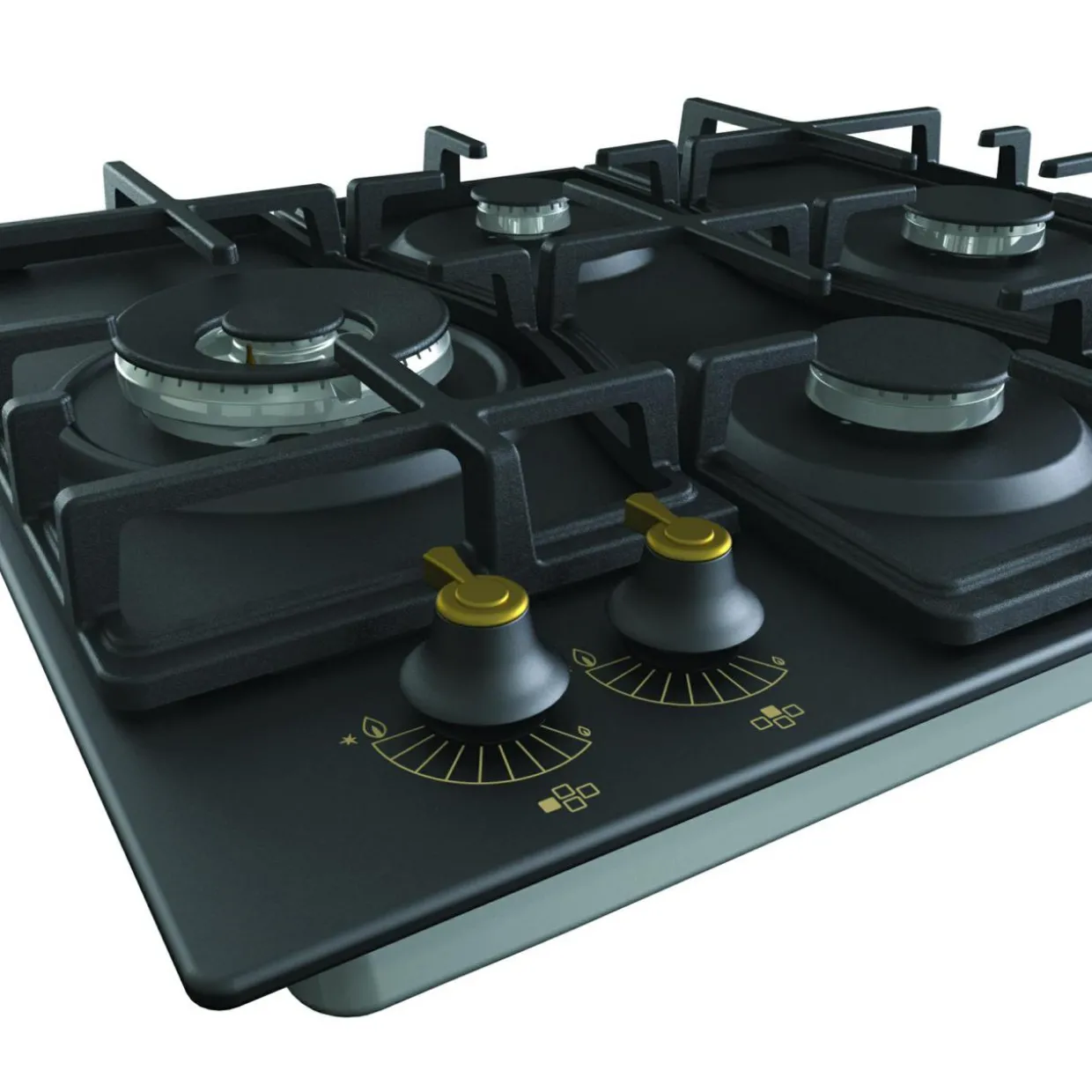 Zestaw GORENJE czarny CLASSICO – piekarnik i płyta gazowa