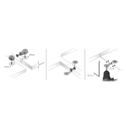 Zestaw montażowy do łączenia blatów KAMPO QUICK