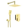 Zestaw prysznicowy podtynkowy mieszacz typu BOX złoty ALPINIA
