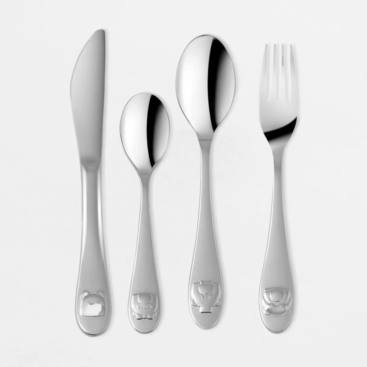 Zestaw sztućców dla dzieci PADDY, 4 elementy