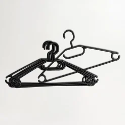 Zestaw wieszaków obrotowych czarny 10 szt
