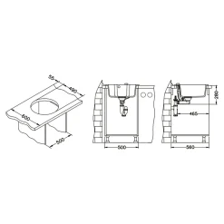 Zlewozmywak ASPEN 10 czarny