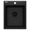 Zlewozmywak granitowy 1-komorowy czarny DEANTE ERIDAN