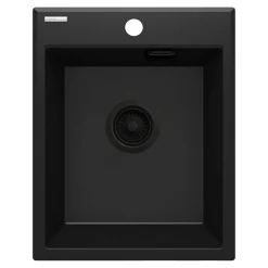 Zlewozmywak granitowy 1-komorowy czarny DEANTE ERIDAN