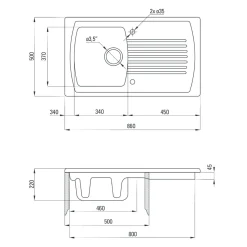 Zlewozmywak LUSITANO ZCL 611N