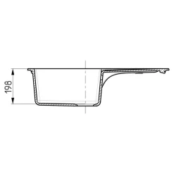 Zlewozmywak odwracalny czarny ALVEUS DRAGAN 20