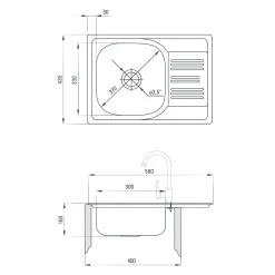 Zlewozmywak XYLO ZEX 011A