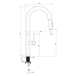 Zlewozmywak z baterią wielofunkcyjną OLFATO SATYNA