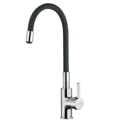 Zlewozmywak ZEFIR z baterią HERA czarny 79x50 cm + Pyra Clean