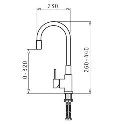 Zlewozmywak ZEFIR z baterią HERA czarny 79x50 cm + Pyra Clean