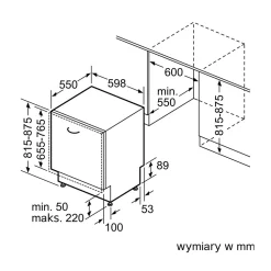 Zmywarka szerokość 60 cm SIEMENS SN73HX14CE